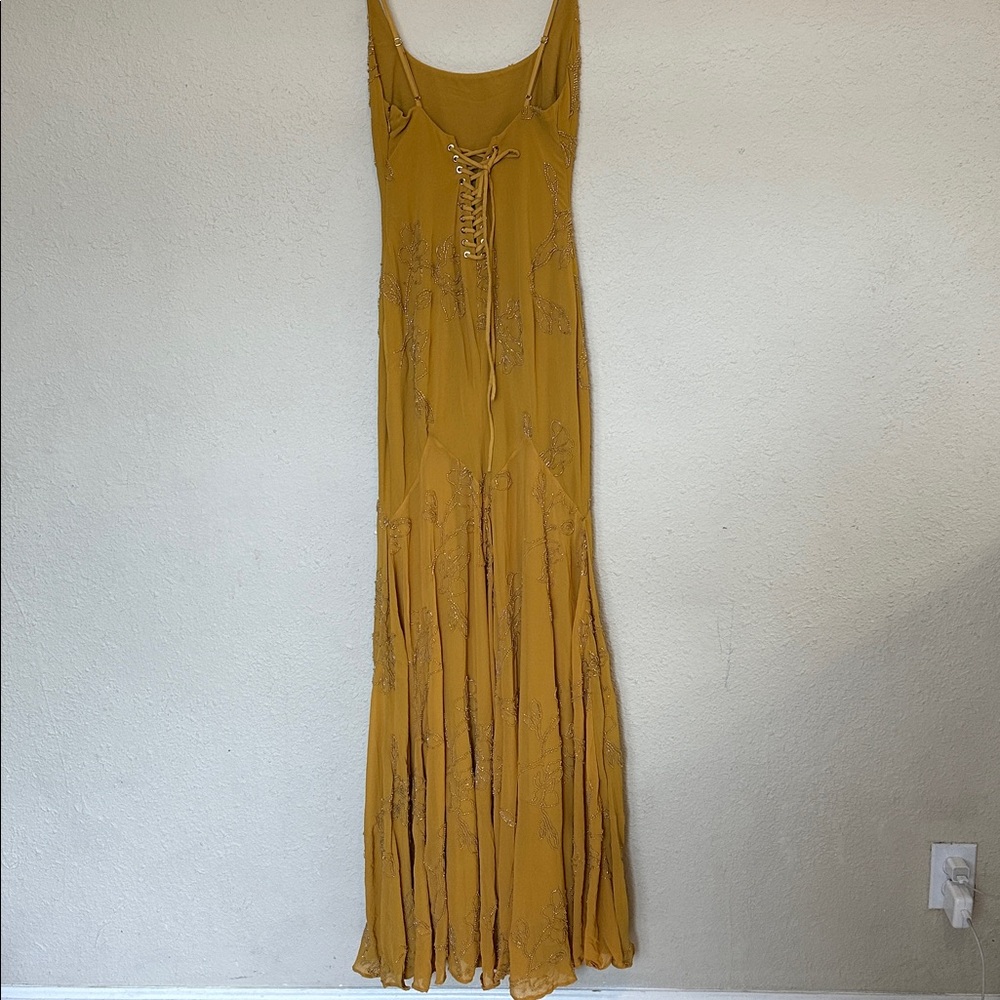 House of CB Mustard Yellow Embellished Maxi Dress - Picture 13 of 16